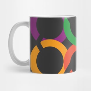 Abstract graphic art circle forms. Mug